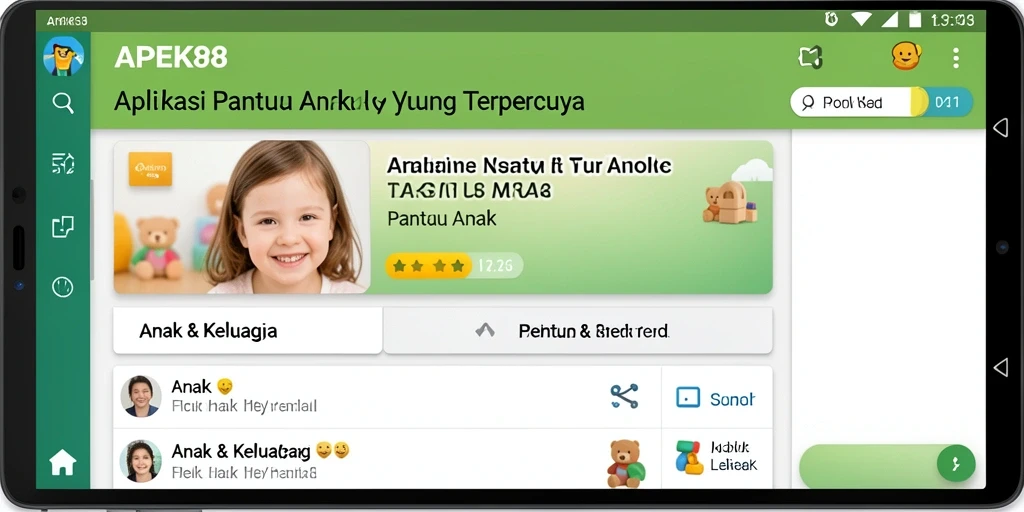 Antarmuka APEK88 yang memudahkan pemantauan anak.