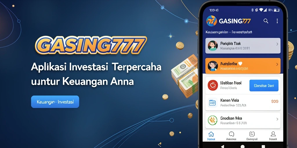 Tampilan antarmuka utama GASING777 yang intuitif dan modern.