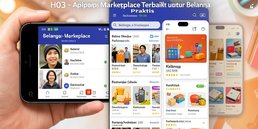 Antarmuka H03 yang intuitif dan ramah pengguna untuk belanja online.