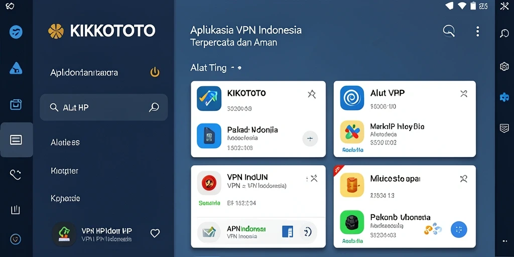 Tampilan utama KIKOTOTO menunjukkan opsi koneksi yang sederhana dan intuitif.