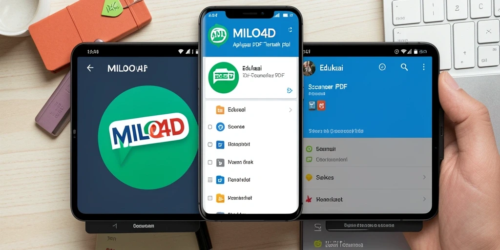 Antarmuka aplikasi MILO4D sebagai Scanner PDF yang intuitif.