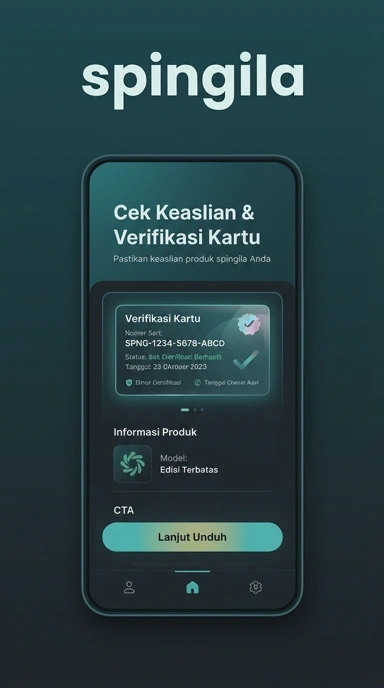 Tampilan kanal resmi spingila